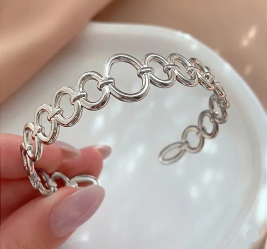 Bracelete Adriana aço Inoxidável prata