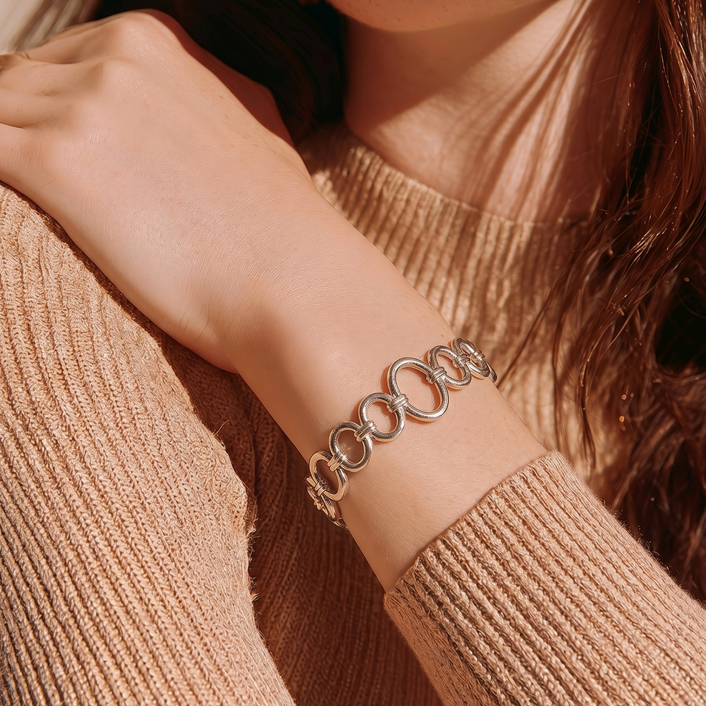 Bracelete Adriana aço Inoxidável prata