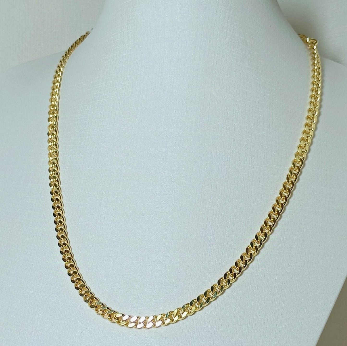Corrente Grumet aço inoxidável 316l dourado 55cm