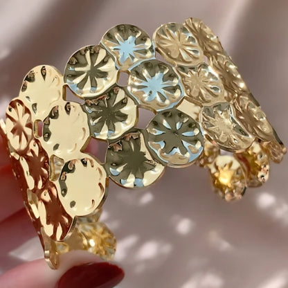 Bracelete Lady aço inoxidável dourado