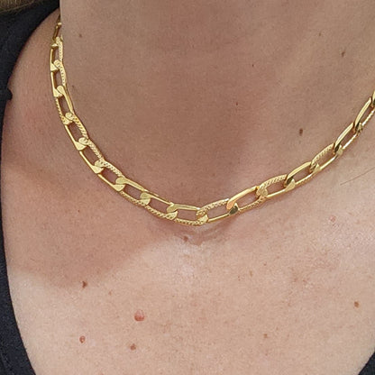 Colar choker Rafaelle folheado a ouro 18k