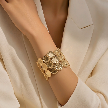Bracelete Helen dourado aço Inoxidável