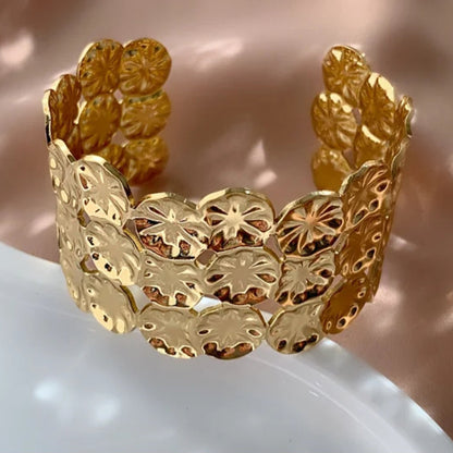 Bracelete Lady aço inoxidável dourado