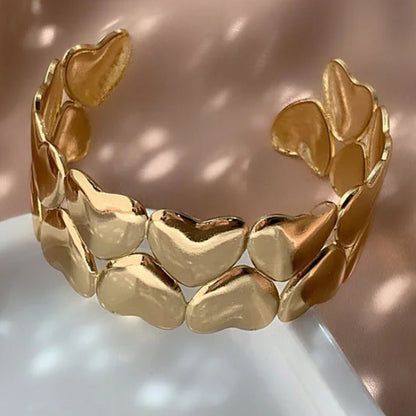 Bracelete corações em aço inoxidável 316l