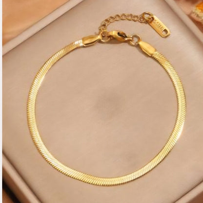 Pulseira laminada fita Elaine